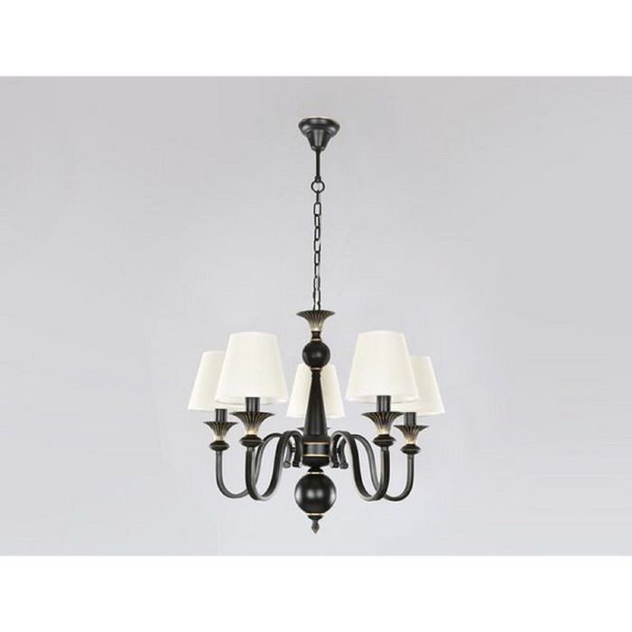 Люстра "Джастин" 5 ламп 40W Е14 черный/золото