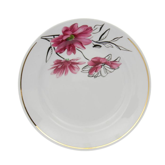 Тарелка мелкая 17 см "Идиллия. Королевский георгин"