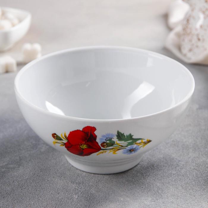 Пиала 750 мл "Маки красные"