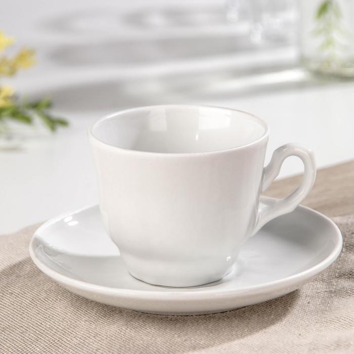 Кофейная пара 110 мл "Романс. Белье"