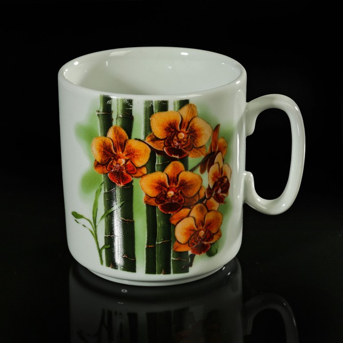 Кружка 300 мл "Джойс. Бамбуковая орхидея"