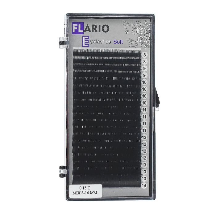 Ресницы для наращивания, 8-14мм, толщина 0,15мм, изгиб С