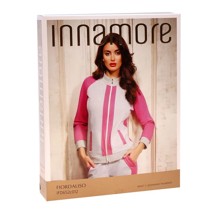 Толстовка женская на молнии IFD652c012 Fiordaliso, цвет фуксия, р-р 46 (4)