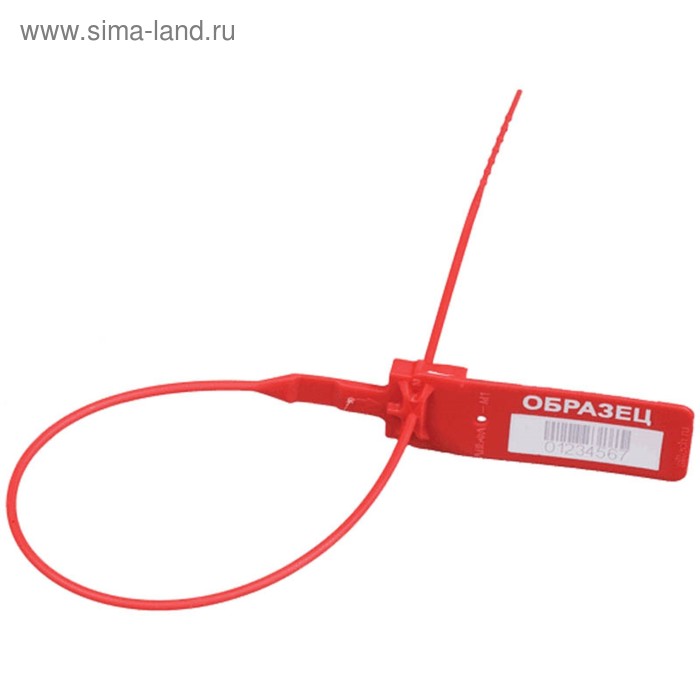 Пломба пластиковая сигнальная Альфа-М 255 мм, красная