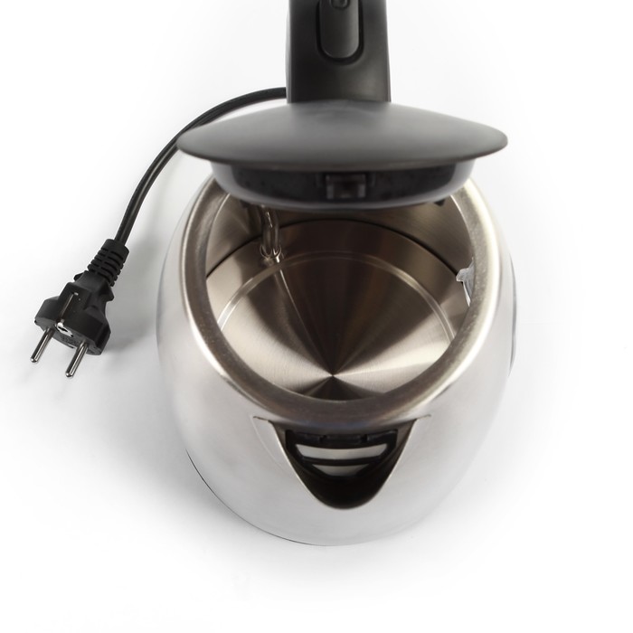 Чайник электрический Scarlett SC-EK21S28, 2200 Вт, 1.7 л, серебристый