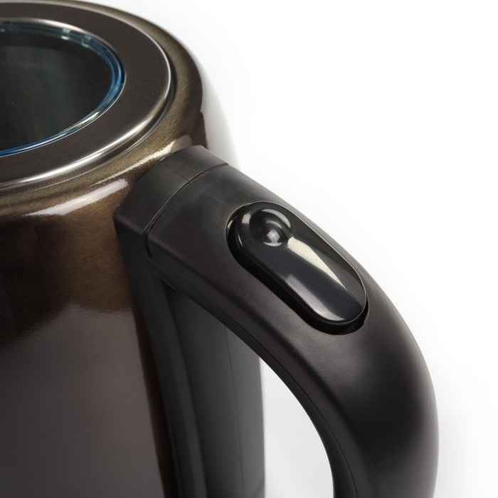 Чайник электрический Scarlett SC-EK21S39, 2200 Вт, 1.7 л, коричневый