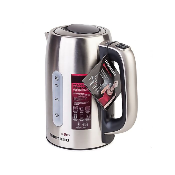 Чайник электрический Redmond RK-M171S, 2400 Вт, 1.7 л, серебристый