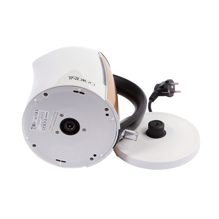 Чайник электрический Scarlett IS-EK20P01, 2200 Вт, 1.7 л, бело-коричневый