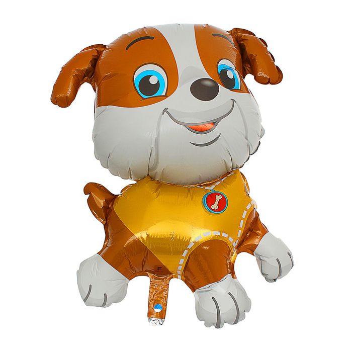 Шар фольгированный 31" "Щенок в желтом" ФМ