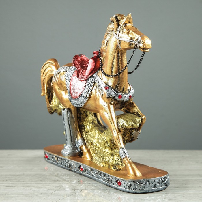 Сувенир "Лошадь" бегущая, стразы