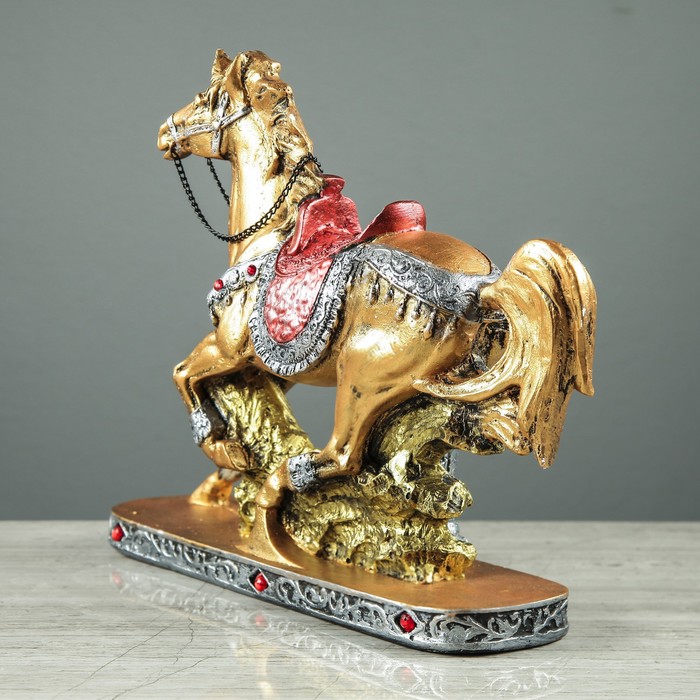 Сувенир "Лошадь" бегущая, стразы