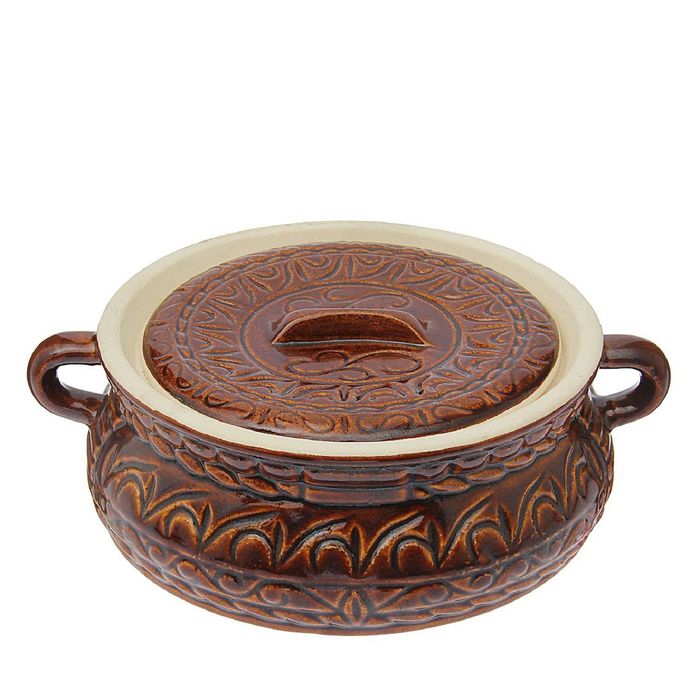 Горшочек для запекания "Колбасница" глазурь, 1,3 л