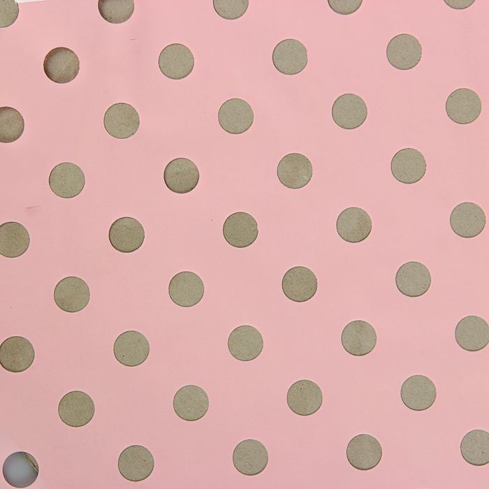Плёнка для цветов "Горошины", розовая, 0,5 х 9 м