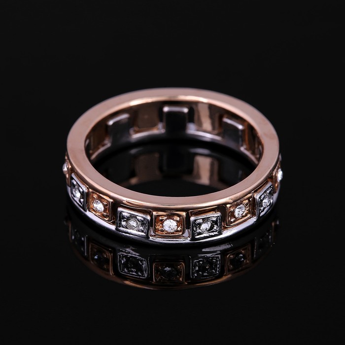 Кольцо "Камелот А.", размер 19, цвет белый в золоте