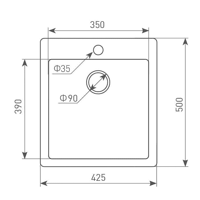 Мойки кухонные из камня Zigmund & Shtain PLATZ 560, осенняя трава