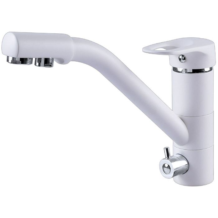 Смеситель для кухни Zigmund &amp; Shtain 1100, Белый жемчуг