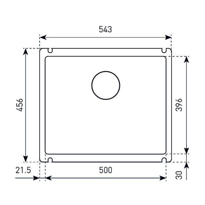 Мойки кухонные из камня Zigmund & Shtain INTEGRA 500, осенняя трава