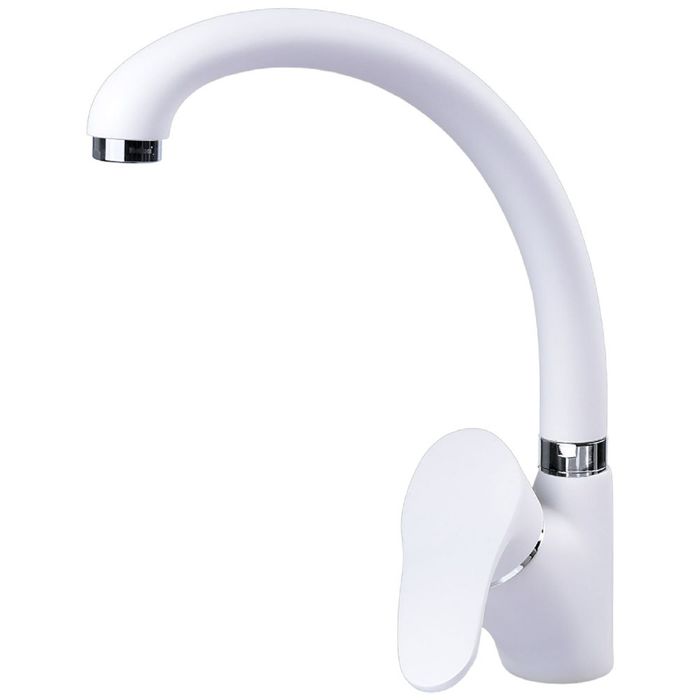 Смеситель для кухни Zigmund &amp; Shtain 0300, Белый жемчуг