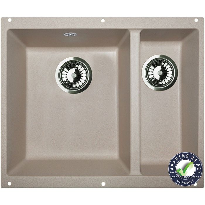 Мойки кухонные из камня Zigmund & Shtain INTEGRA 500.2, молодое шампанское