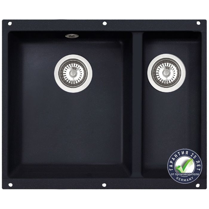 Мойки кухонные из камня Zigmund & Shtain INTEGRA 500.2, тёмная скала