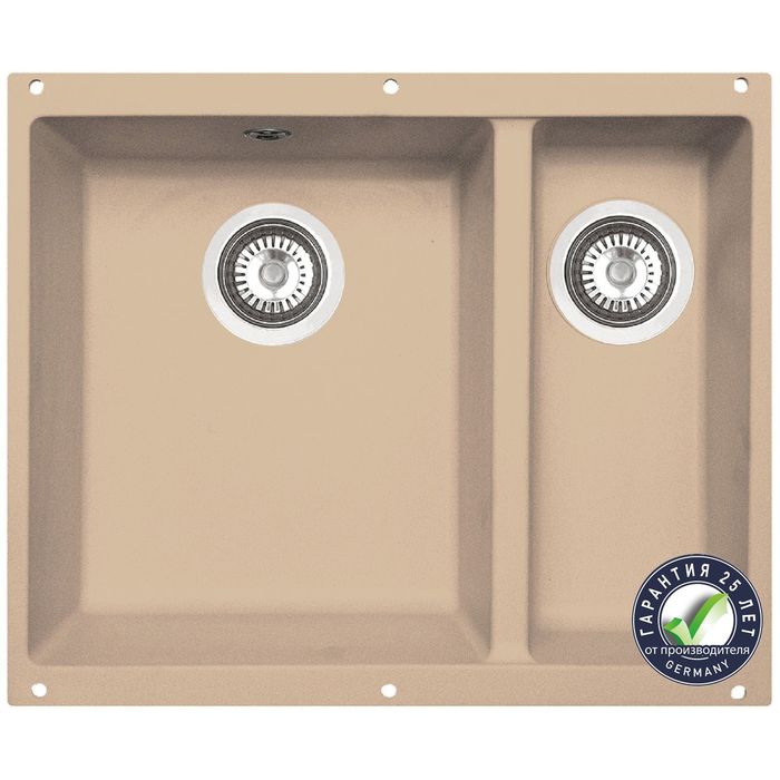 Мойки кухонные из камня Zigmund & Shtain INTEGRA 500.2, топлёное молоко