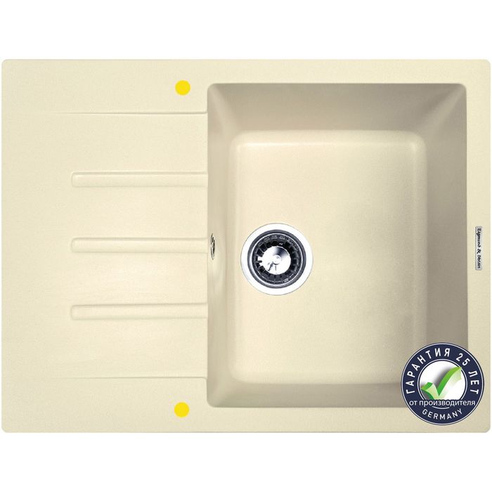 Мойки кухонные из камня Zigmund & Shtain RECHTECK 645, молодое шампанское