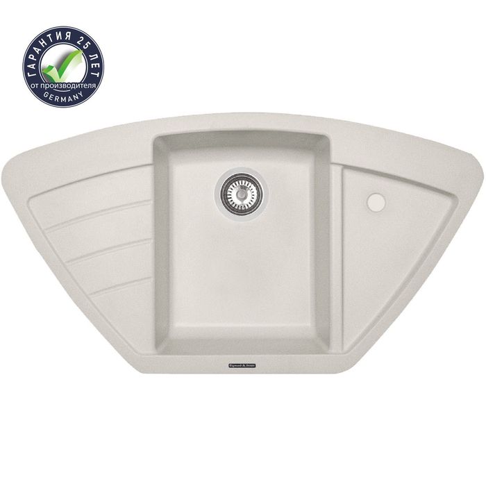Мойки кухонные из камня Zigmund & Shtain ECKIG 900, индийская ваниль