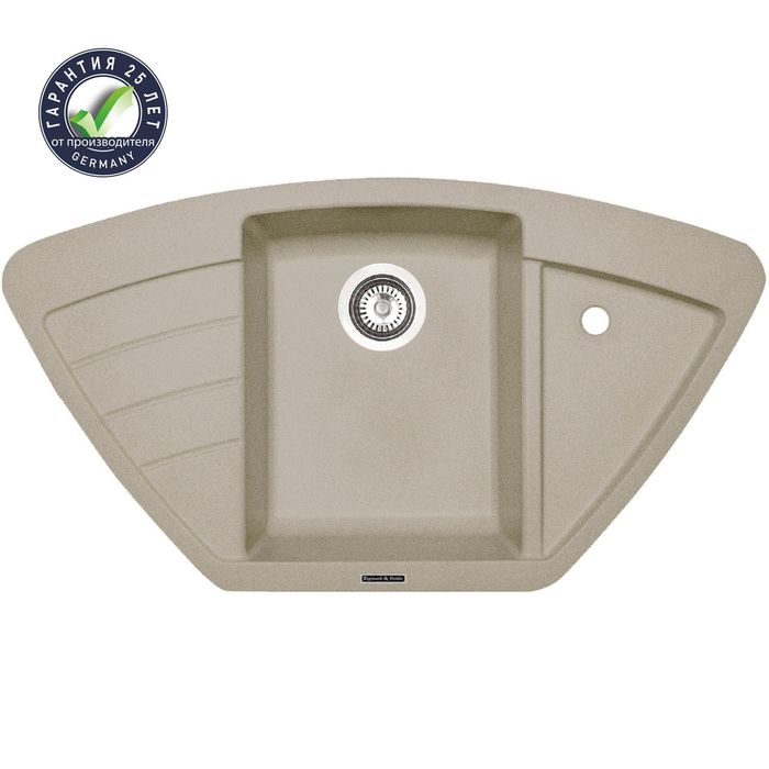 Мойки кухонные из камня Zigmund & Shtain ECKIG 900, речной песок