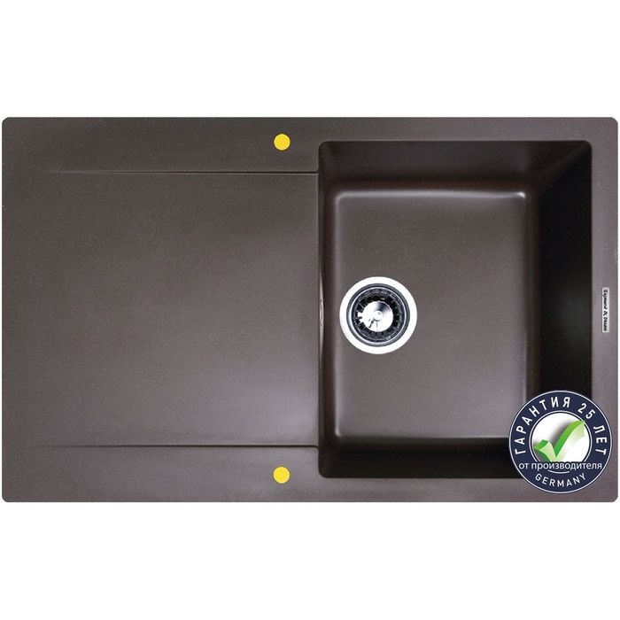 Мойки кухонные из камня Zigmund & Shtain RECHTECK 775, швейцарский шоколад