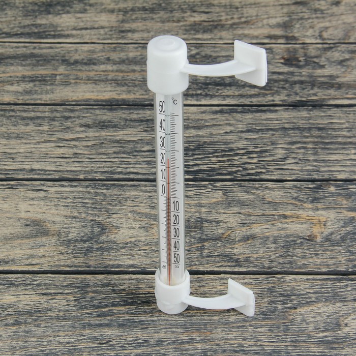 Термометр оконный (-50°С<Т<+50°С) на "липучке", упаковка картон