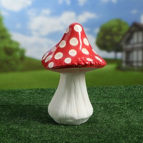 

Садовая фигура "Гриб Мухомор", керамика, 32 см