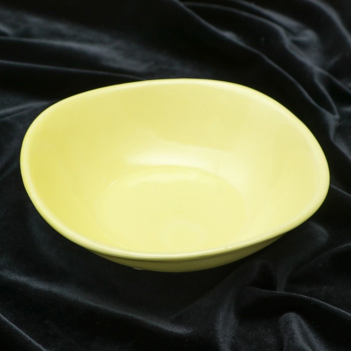 Тарелка глубокая, жёлтая, 0,4 л