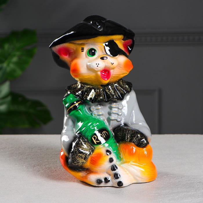 Копилка "Кот пират" глянец, микс