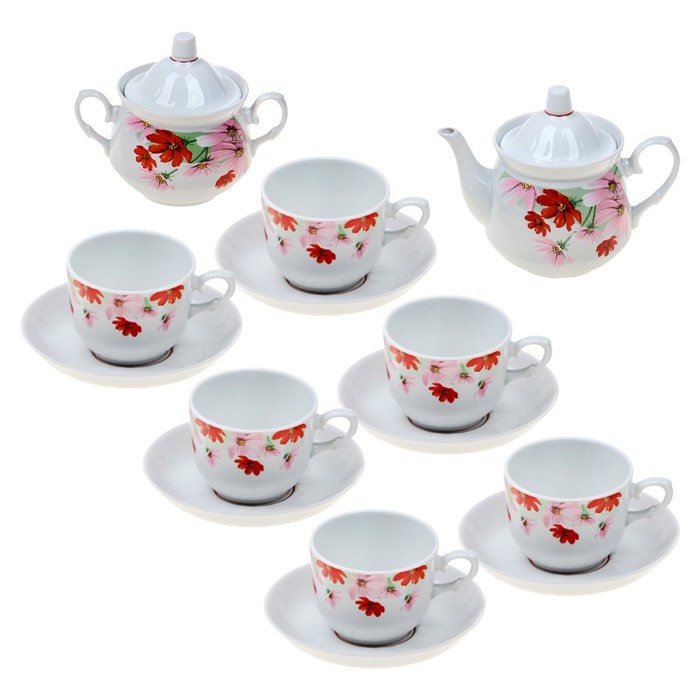 Сервиз чайный "Фантазия", 12 предметов УЦЕНКА