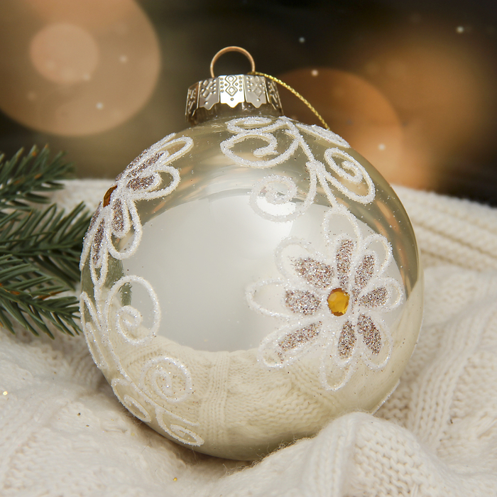 Новогодний шар "Цветок"