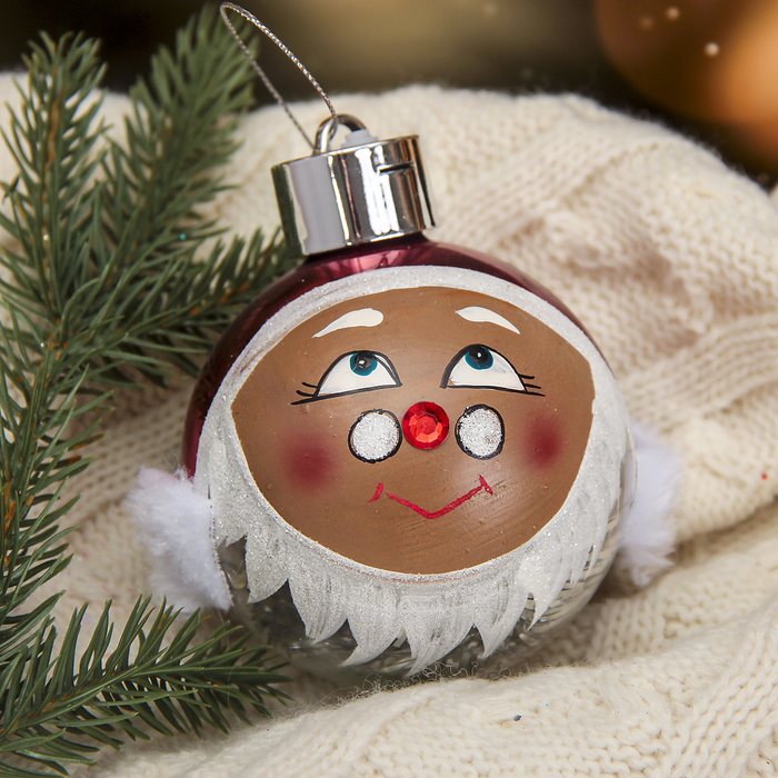 Световой новогодний шар "Дед Мороз"