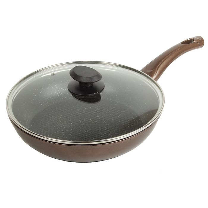 Сковорода d=26 см с крышкой, с антипригарным покрытием