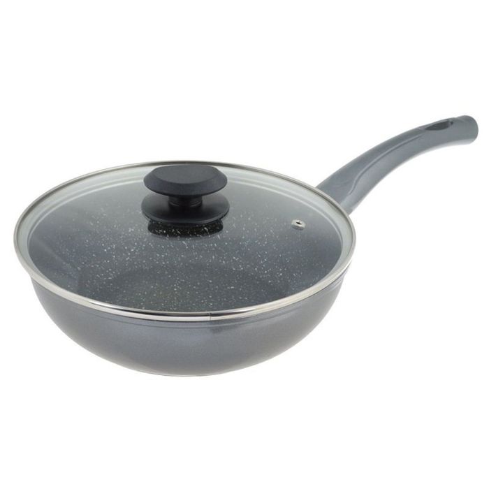 Сковорода d=24 см с крышкой, с антипригарным покрытием