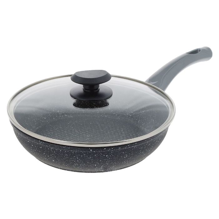 Сковорода d=24 см с крышкой, с антипригарным покрытием