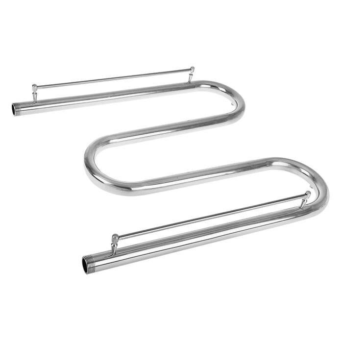 Полотенцесушитель TEMARK, водяной, М-образный, с полкой, 500х600 мм, d=32 мм