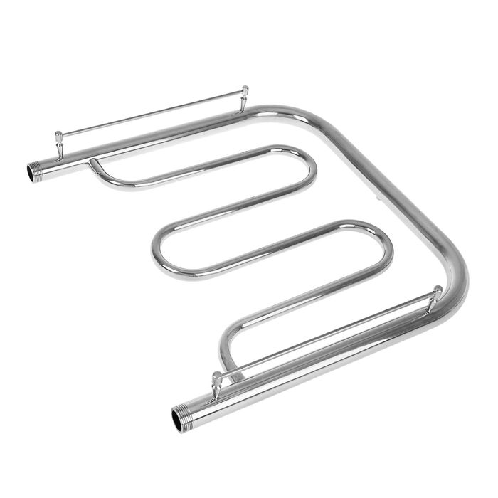 Полотенцесушитель TEMARK "Фокстрот-2", водяной, с полкой, 500х500 мм, d=32 мм