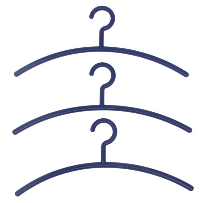 Вешалка-плечики размер 48-50 "Модерн", набор 3 шт, цвет МИКС