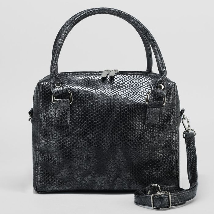 Сумка женская на молнии, 1 отдел, 1 наружный карман, чёрная