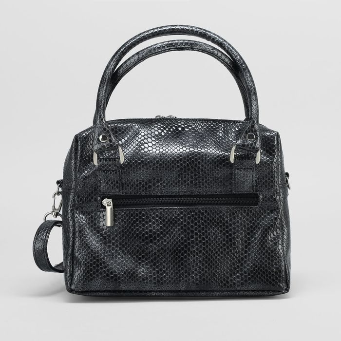 Сумка женская на молнии, 1 отдел, 1 наружный карман, чёрная