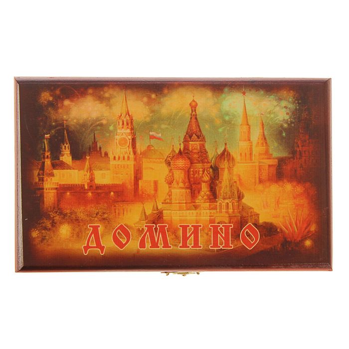 Домино в шкатулке "Кремль"