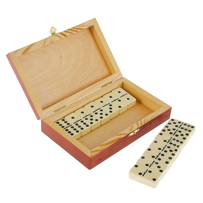 Домино в шкатулке "Медный всадник"