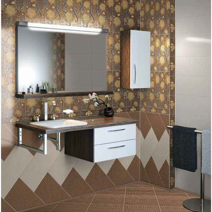 Плитка напольная Мирабель темно-бежевый 38,5х38,5см 16-01-11-116 (в упаковке 0,88 кв.м)