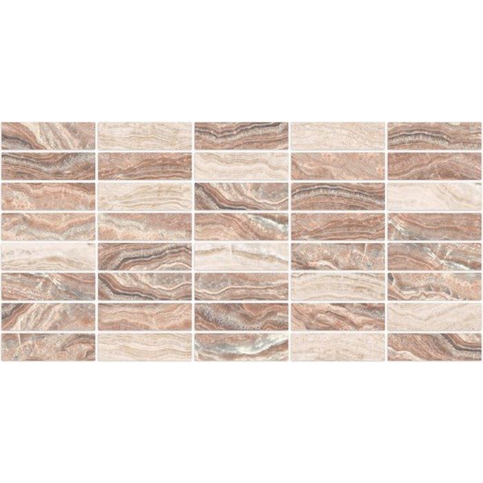 Вставка керамическая 50х25см Триумф розовый 10-11-41-135