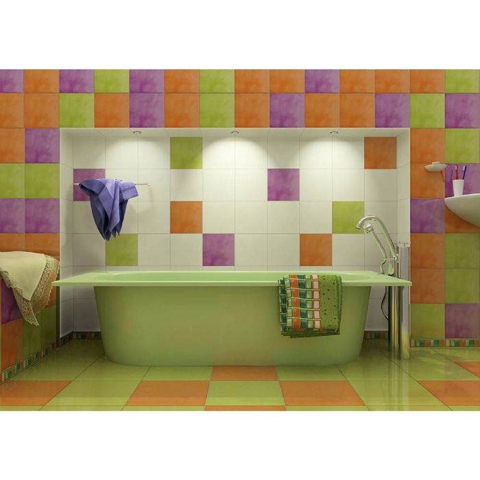 Облицовочная плитка Толедо (Ривьера) салатный 20х20см 14-11-81-019 (в упаковке 1 кв.м)