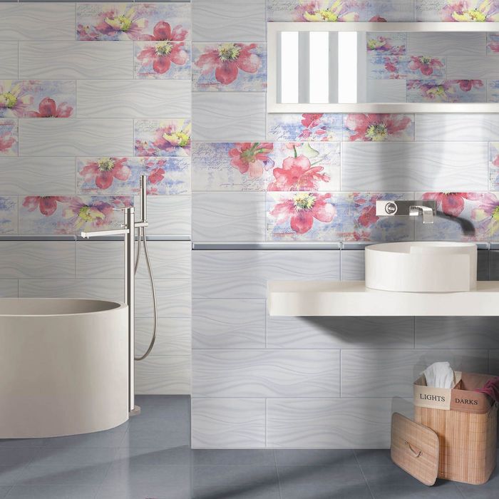 Облицовочная плитка Нэнси голубой 17-01-61-836 60х20см (в упаковке 1,2 кв.м)